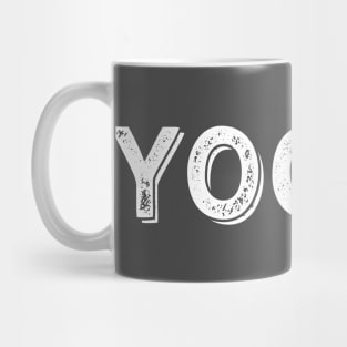 Yogini Large White Text Mug